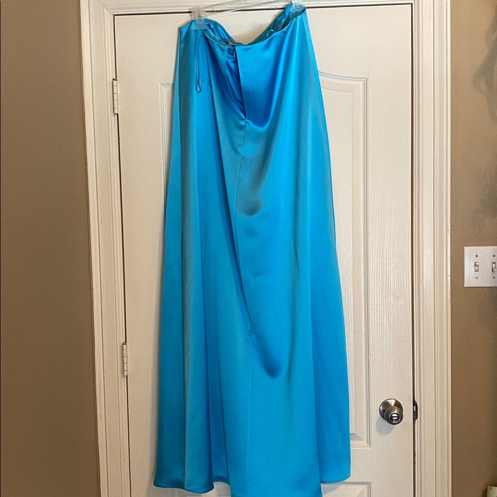 ANTONIO MELANI Strapless Maxi Dress in Light Blue - Picture 5 of 6